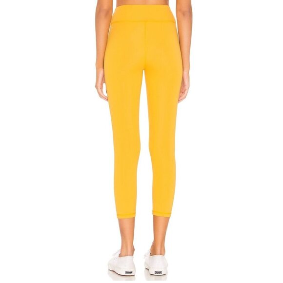 NWT Revolve lovewave Luka Yellow Cropped Pant Leggings-sz XXS - Picture 2 of 10